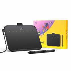XPPen Deco 640 Grafiktablett, 16384 Druckstufen, 60° Neigungsunterstützung, Geeignet für OSU, Videobearbeitung, Unterzeichnung Angebot bei HelloDeals