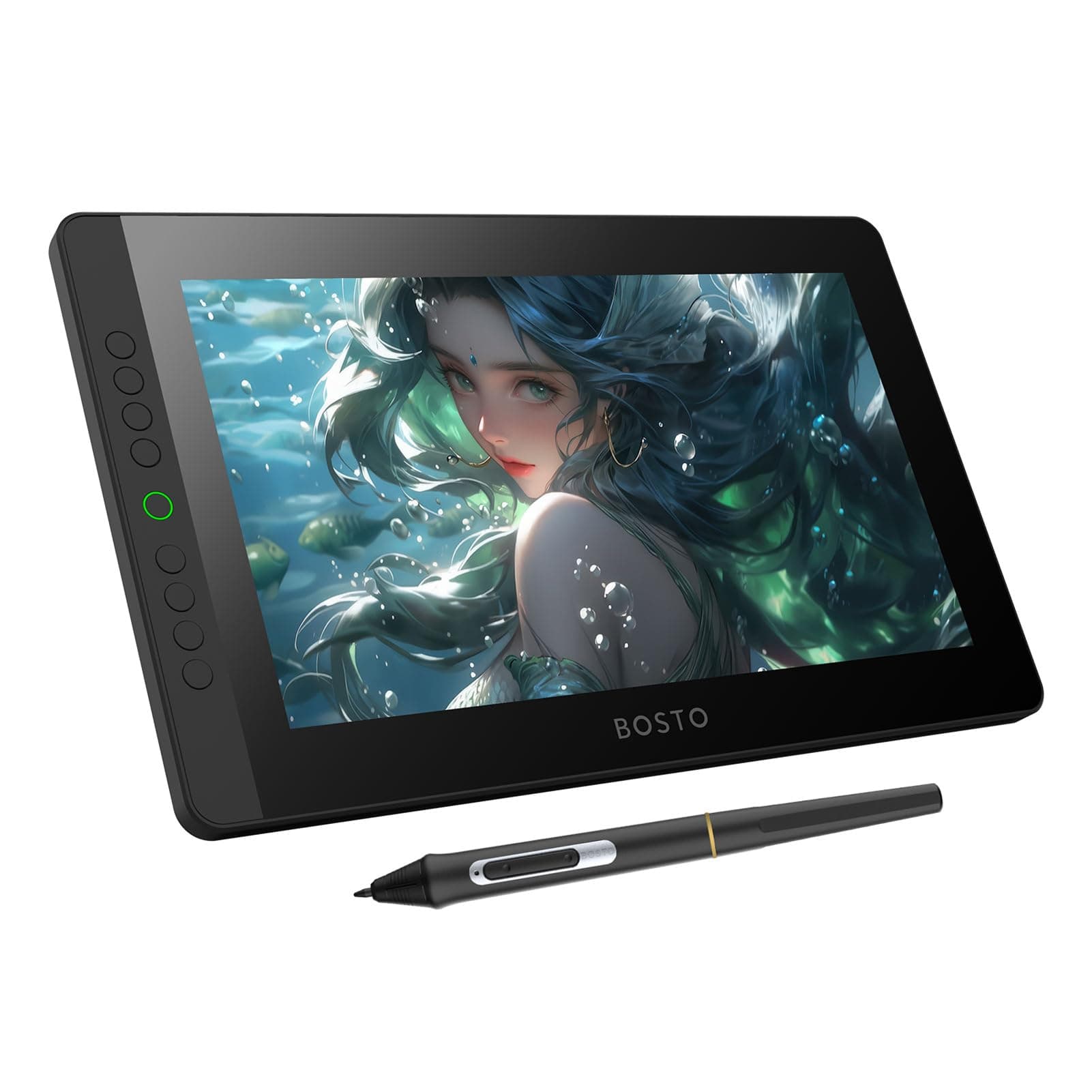 Bisofice Grafiktablett mit Bildschirm, 13,3 Zoll (33,8 cm), 127 % sRGB, Eingabestift ohne Akku, kompatibel mit Windows und Mac, ideal zum Zeichnen, Entwerfen und Lernen Angebot bei HelloDeals