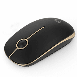 seenda Maus Kabellos, 2,4G Funkmaus mit 1600 DPI für PC/Laptop/Linux, 3 Leise Tasten, Für Links- und Rechtshänder, 18 Monate Akkulaufzeit(Schwarz und Gold) Gold & Schwarz Angebot bei HelloDeals