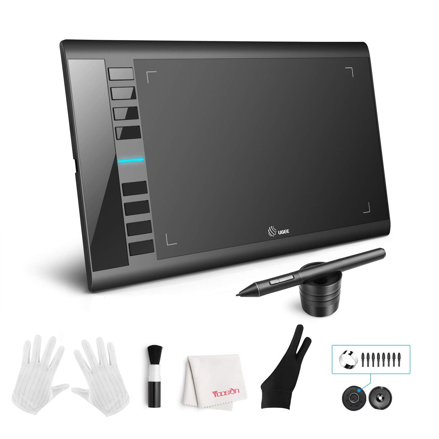 UGEE M708 Grafiktablett,8192 Pressure Pen Stylus,8 Hotkeys,10 * 6 Zoll Zeichentablett für Künstler,Zeichenblock für Win11/10/8/7,Mac OS,Chromebook für Digital Artist,Designer,Amateur Angebot bei HelloDeals