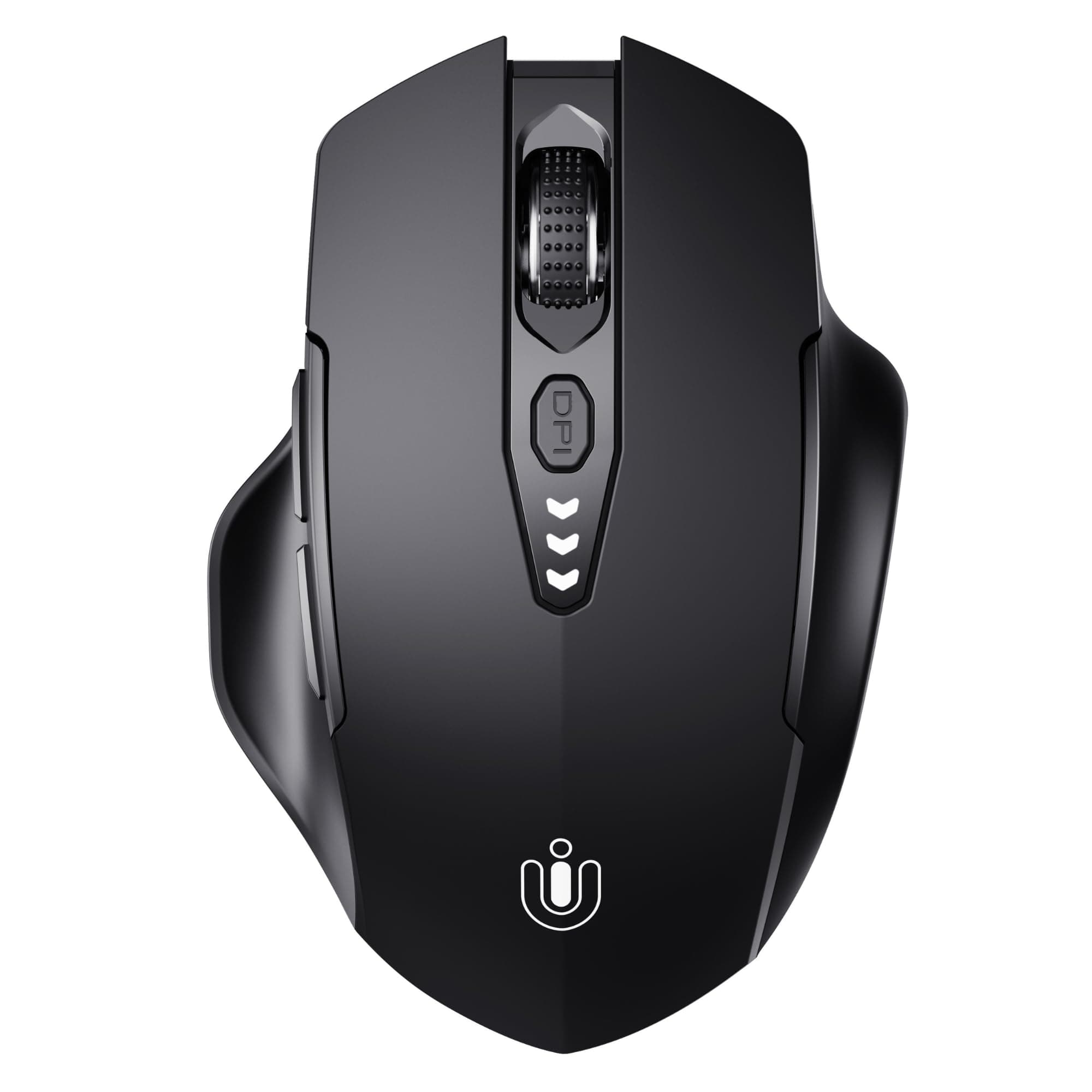 Uineer Bluetooth Maus, aktualisiert Maus kabellos Tri-Modus (BT 5.0/4.0+2,4 GHz), sichtbare Batteriestufe, ergonomische Computer Maus, 4 einstellbare DPI, funkmaus für Laptop und PC, schwarz Angebot bei HelloDeals
