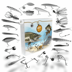 ZECK Adventskalender Raubfisch 2025 mit Wobbler, Gummi-, Metallköder und Haken und weiteren beliebte aktuelle Produkten & Sonderfarben Angebot bei HelloDeals