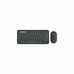 Logitech Pebble 2 Combo für Mac, kabellose Tastatur und Maus, schlank, leise und mobil, anpassbar, Bluetooth-Maus und -Tastatur, Easy-Switch, für macOS, iPadOS, Deutsches QWERTZ-Layout, Grafit Angebot bei HelloDeals