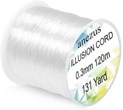 Anezus Fishing Wire for Hanging, Clear Fishing Line Invisible String Strong Monofilament Line for Hanging Decorations and Crafts 0,3 mm, 6,8 kg Angebot bei HelloDeals
