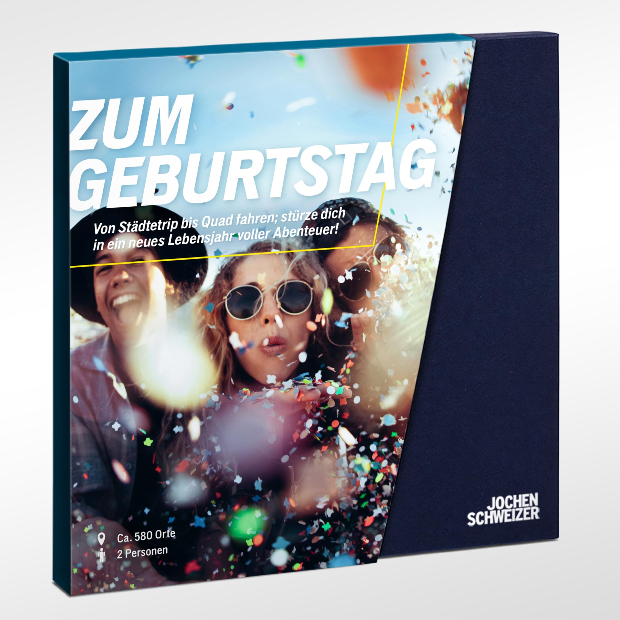 JOCHEN SCHWEIZER Geschenkbox zum Geburtstag für 2, Geburtstagsgeschenk für 2 Personen, freie Erlebnis-Auswahl an ca. 464 Orten Angebot bei HelloDeals