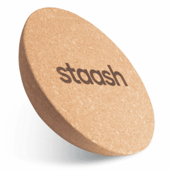 STAASH® Kork-Halbkugel – Balance Trainer Ø30 cm aus Naturkork – Für Yoga, Reha, Fitness & Boardsport – Optional mit Tragebeutel, Antirutschmatte & Massageball – Umweltfreundlich Disc Angebot bei HelloDeals