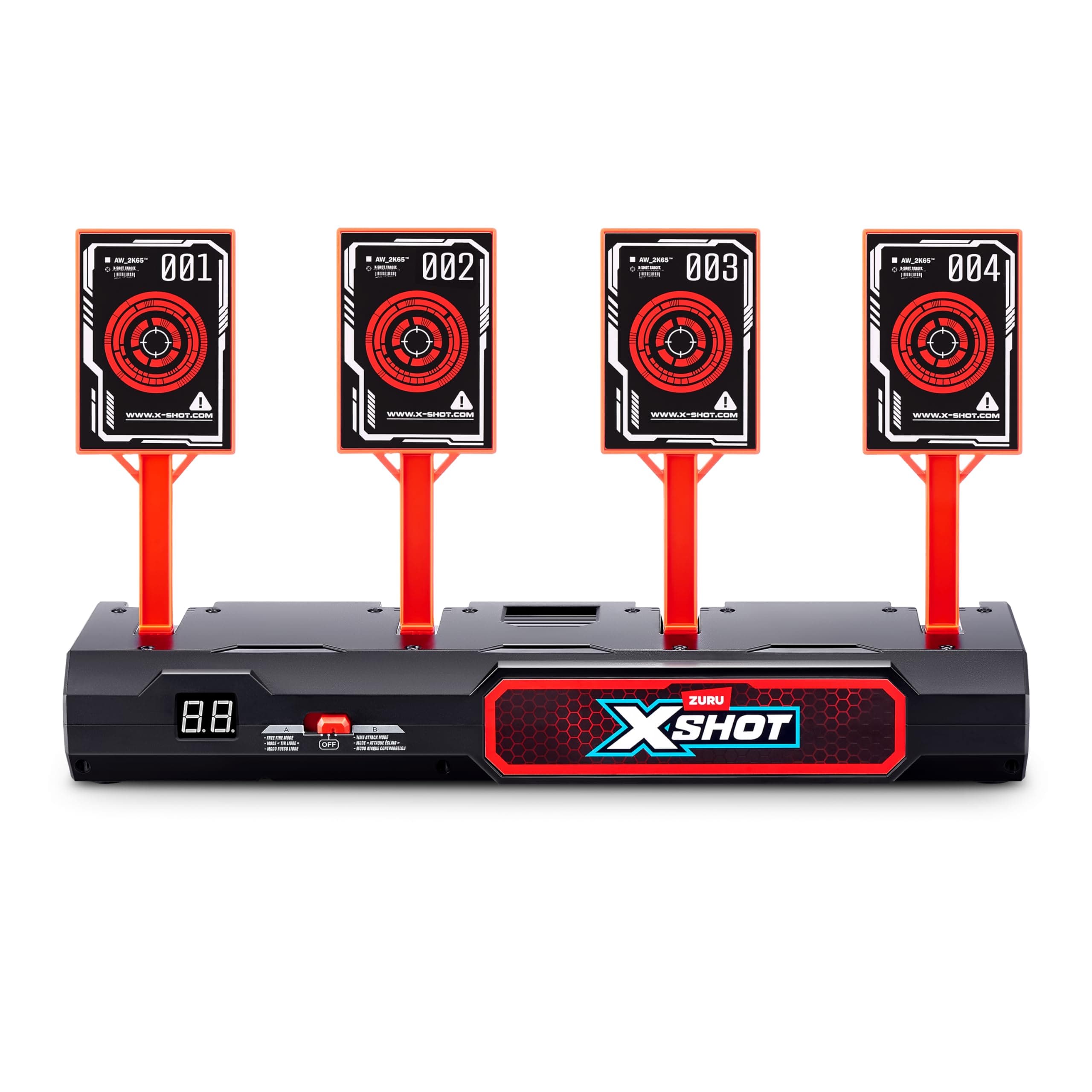 XSHOT 4 Elektronische Zielscheiben von ZURU, Tragbar und interaktiv mit Live-Feedback, automatischem Zurücksetzen & Geräusche für Jungen, Kinder und Erwachsene ab 8 Jahren Angebot bei HelloDeals