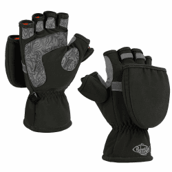Palmyth Eisfischhandschuhe, umwandelbare Fäustlinge, Flip-Fingerless-Fäustlinge mit Thinsulate 3M, warm für kaltes Wetter und Winter für Männer und Frauen Schwarz XS Angebot bei HelloDeals