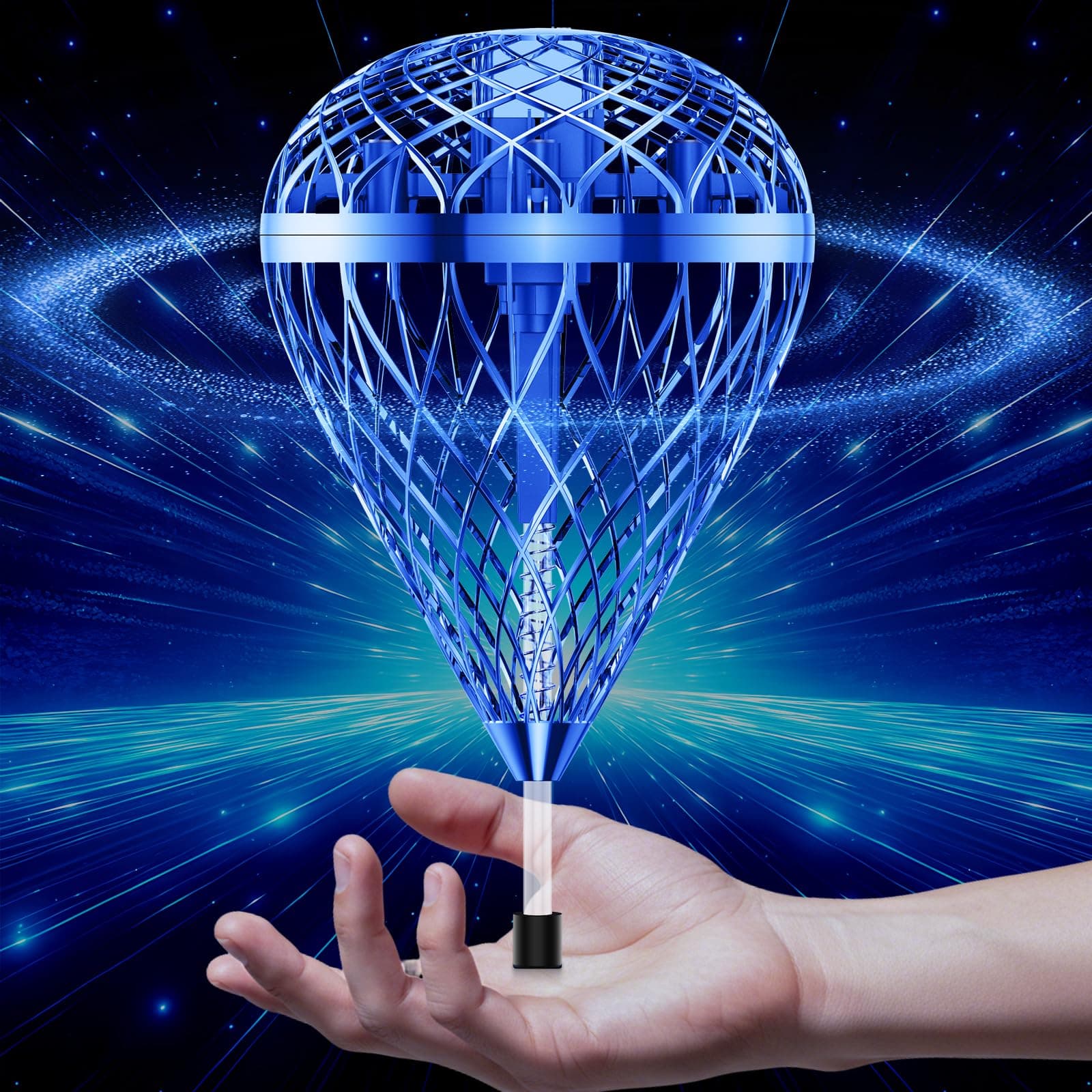 Fliegender Ball Lite Spielzeug, Mini Drohne KI-Bewegungssteuerung & 360°-Flip, Wiederaufladbare Drohne für Kinder & Erwachsene,Spinner-Ball geschenk für Jungen und Mädchen ab 6 7 8 Jahren Blau Lite Angebot bei HelloDeals