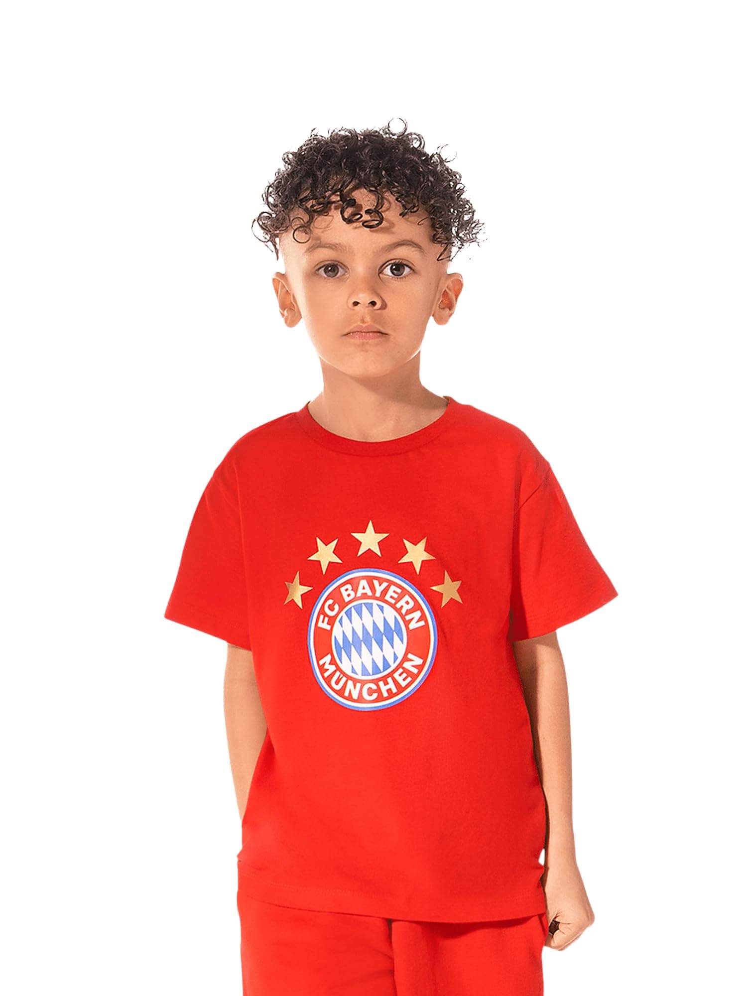 FC Bayern München I T-Shirt Essential I Kinder I Rot 128 Rot Angebot bei HelloDeals