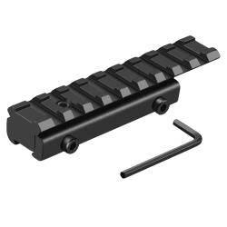 Ausgezeichnete Qualität Schwalbenschwanzweber Picatinny Schienenadapter 11mm bis 20mm Tactical Scope Extend Mount Adapter für die Jagd Angebot bei HelloDeals