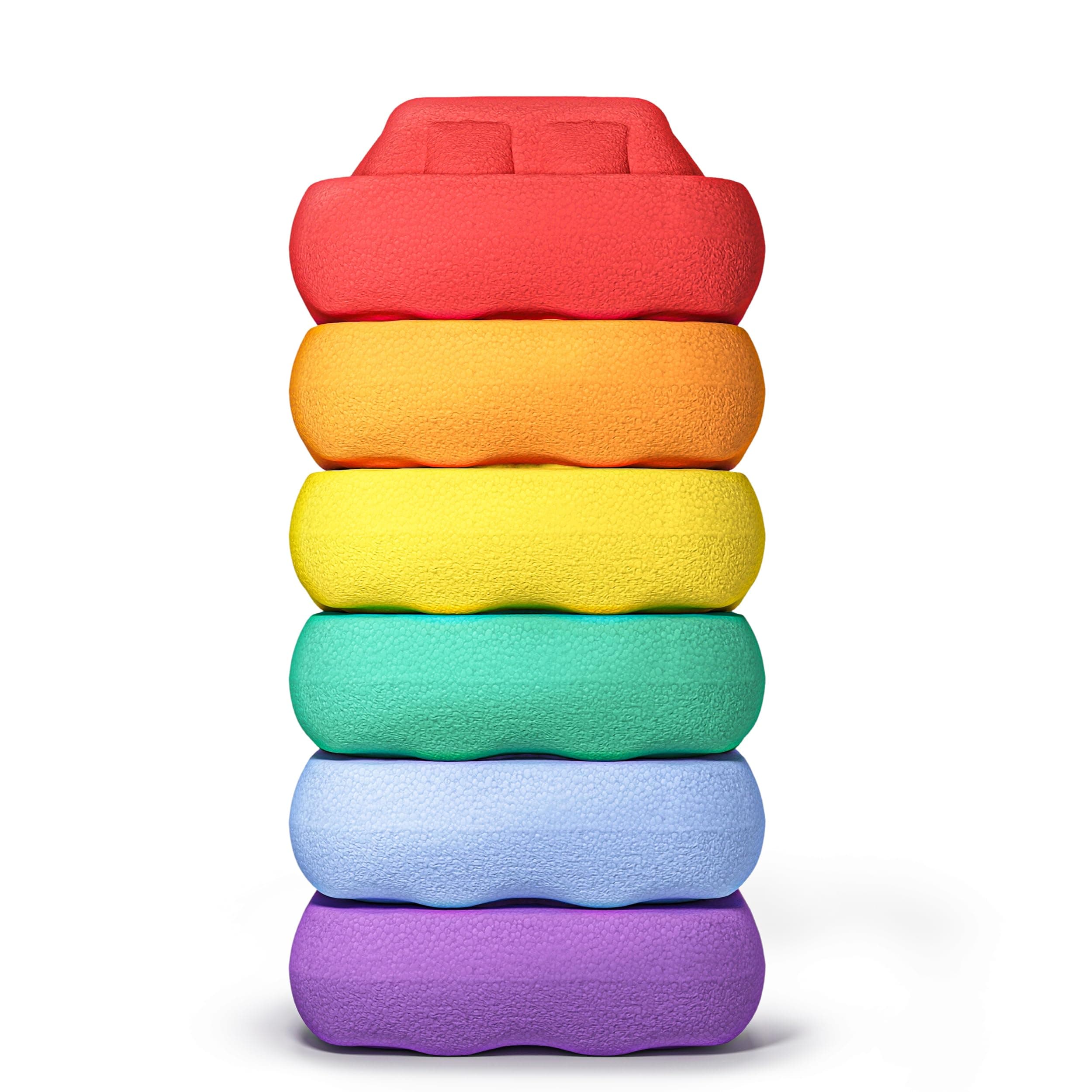 Balanciersteine für Kinder - Spiel- u. Stapelsteine Indoor & Outdoor - Balance Steine Kinder - Balancier Set - Stepping Stones Classic Angebot bei HelloDeals
