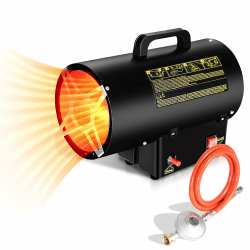 Gasheizgebläse 10W,Gasheizer Überhitzungsschutz,gasheizung mit Druckregler, Heizgebläse für Straßenbrücken Werkstätten Belüfteten 10KW Angebot bei HelloDeals