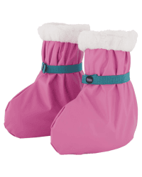 lovely lemon Regenfüßlinge für Babys & Kleinkinder, wasserdicht, gefüttert mit Lammfellimitat, rosa, One Size (bis Schuhgröße 22) Angebot bei HelloDeals