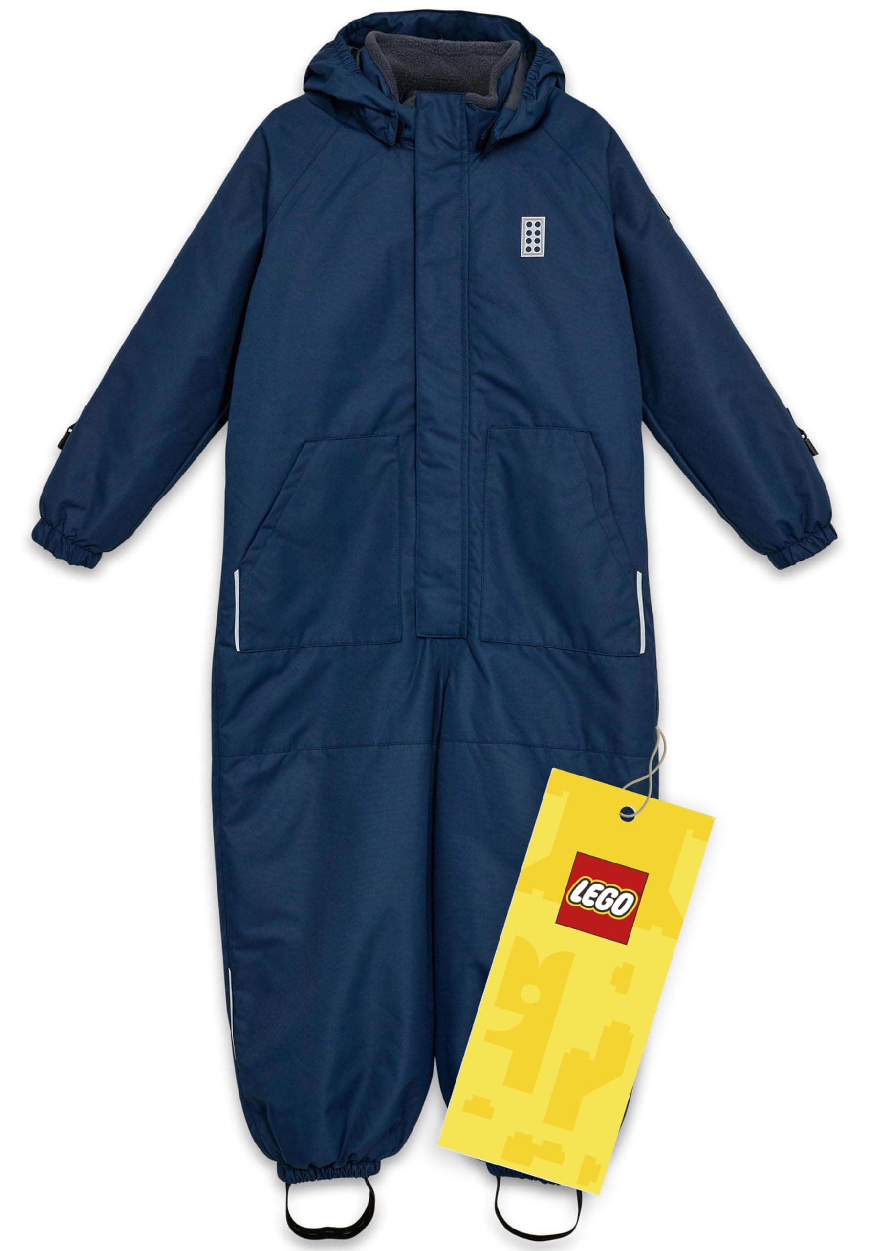Kabooki LEGO® Schneeanzug für Kinder - Wasserdichter und warmer Skianzug für Jungen & Mädchen | 10.000 mm Wassersäule | Abnehmbare Kapuze | Schneewinteranzug 80 Dark Denim Blue Angebot bei HelloDeals