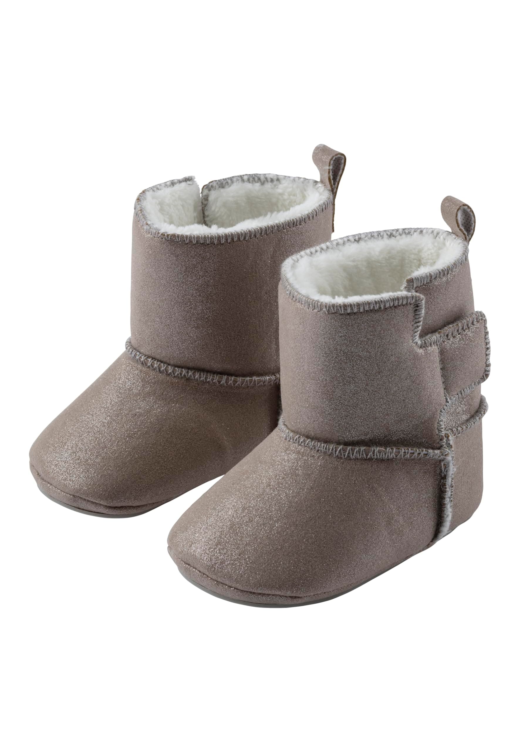 Sterntaler Babyschuh aus gewebtem Velour, Mädchen - mit aufgenähter und rutschfester Sohle 20 EU Beige Angebot bei HelloDeals