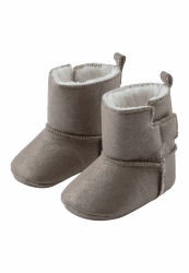 Sterntaler Babyschuh aus gewebtem Velour, Mädchen - mit aufgenähter und rutschfester Sohle 20 EU Beige Angebot bei HelloDeals