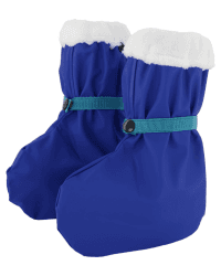 lovely lemon Regenfüßlinge für Babys & Kleinkinder, wasserdicht, gefüttert mit Lammfellimitat, blau, One Size (bis Schuhgröße 22) Angebot bei HelloDeals