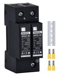 DIHOOL Solar DC Überspannungsschutz PV,typ 2 40KA 1000V blitzschutz,spannungsschutz Surge Protector DC 1000V 2P 40KA Angebot bei HelloDeals