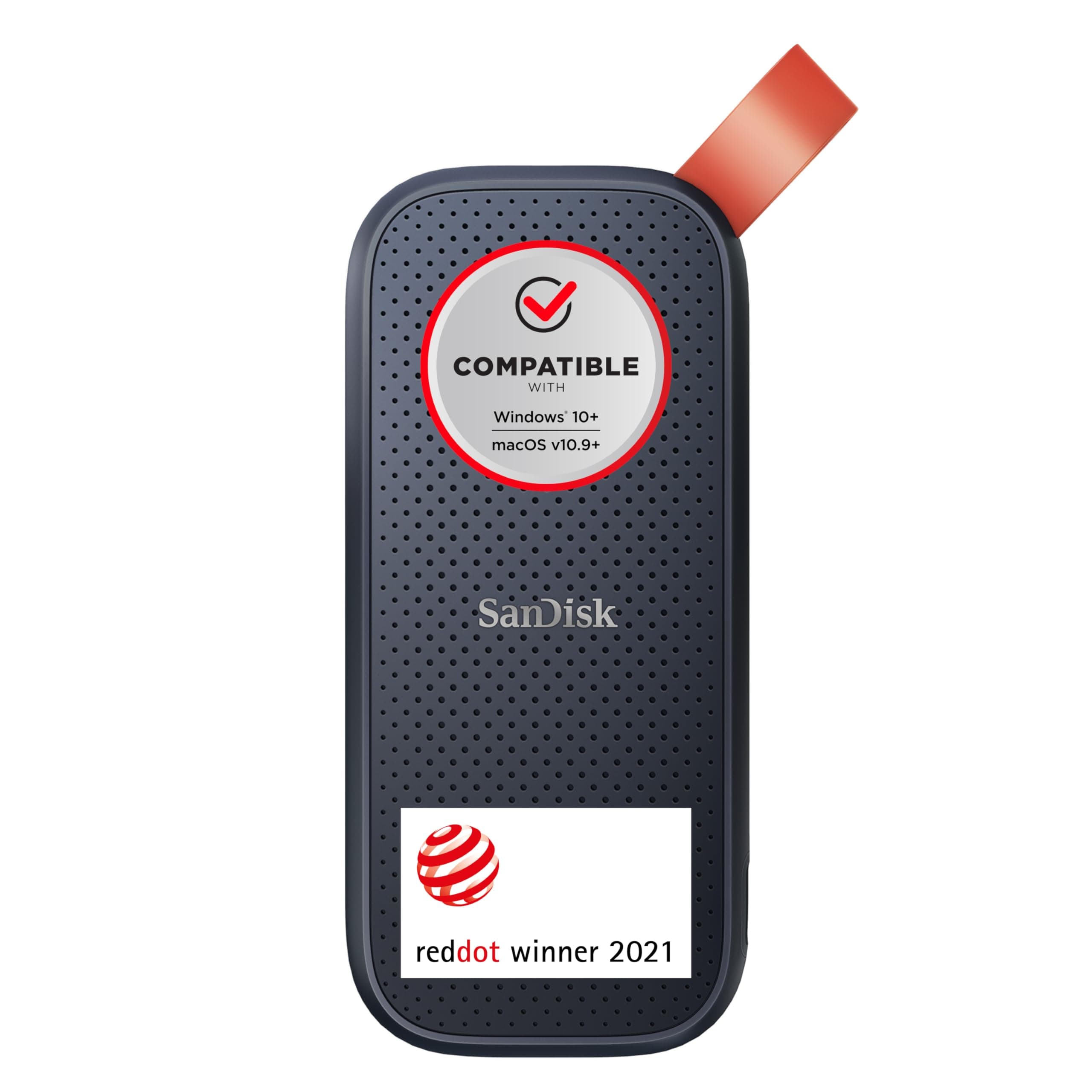 SanDisk Portable SSD 1 TB (externe SSD 2,5 Zoll, bis zu 800 MB/s Lesen, robustes Laufwerk bis zu 2 m, robuste Befestigungsschlaufe aus strapazierfähigem Gummi) Schwarz Schwarz 1 TB Angebot bei HelloDeals