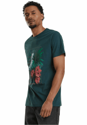 Mister Tee Herren Summer Time Tee S Bottlegreen