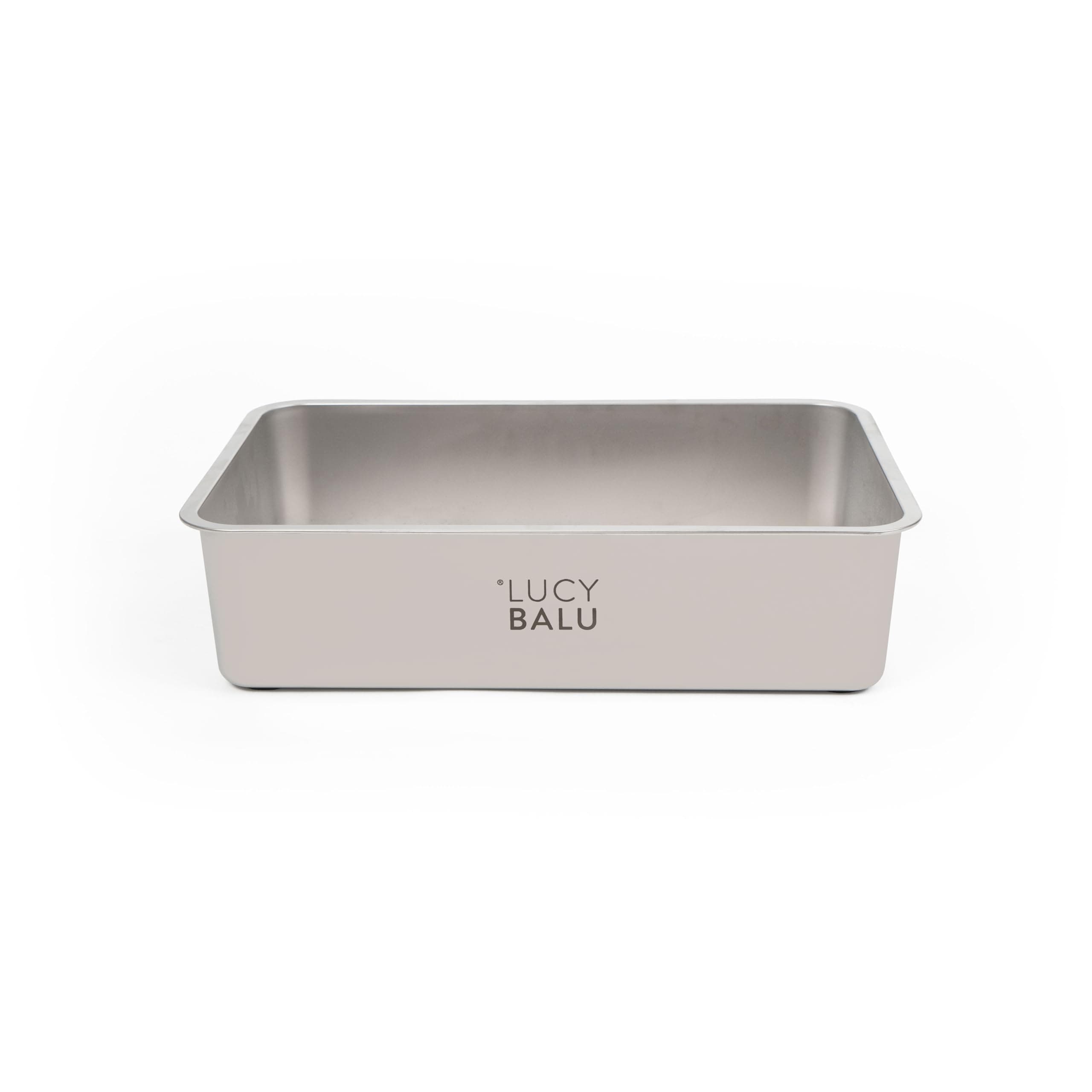 LucyBalu® Edelstahl Katzenklo geruchsfrei | große Katzentoilette aus Edelstahl | offenes Katzenklo für den Einstieg von Oben | hop-in Katzen Klo ohne Deckel | Katzen WC | Sand Angebot bei HelloDeals