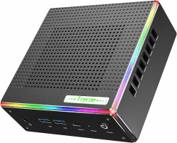Trycoo HA-4 Mini Gaming PC, AMD Ryzen 7 Mini PC Ryzen 7 7840HS Processor (up to 5.1GHz), DDR5-5600 32GB RAM 1TB PCIe4.0 SSD. Triple 4K@60Hz Output, 2.5Gbps LAN/Wi-Fi6/BT5.2, USB-C and RGB AMD Ryzen 7 7840HS / 32GB+1TB