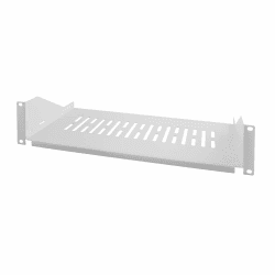 LogiLink SF2C35G - 19" Einschubfach (2 HE) für Stand-, Serverschränke mit mind. 360mm Tiefe, max. 25kg Tragkraft, Grau