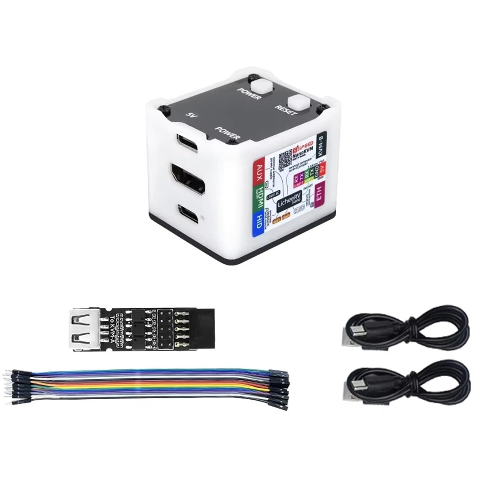 youyeetoo Sipeed NanoKVM Mini Remote Control Operations Maintenance Server, 1TOPS NPU 1GHz C906 RISC-V Linux Single Board Computer, mit 100M Netzwerkanschluss (Full-Paket) Angebot bei HelloDeals