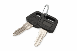 DIGITUS Ersatzschlüssel für 10" Wandgehäuse, 19" SOHO & Dynamic Base-Serie - Zwei Stück - Schwarz/Silber