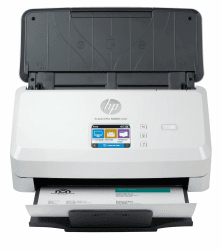 HP ScanJet Pro N4000 snw1, Scanner, Einzelblattzufuhr, 50-Blatt ADF, Ethernet, USB 3.0, Wi-Fi, bis zu 4.000 Seiten täglich, Kurzbefehle, farbiger Touchscreen