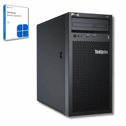 Lenovo ThinkSystem ST50 Server – Intel Xeon E-2224G CPU, 32 GB ECC RAM, 2×1 TB SSD, Win Server 2025 Standard (Generalüberholt)