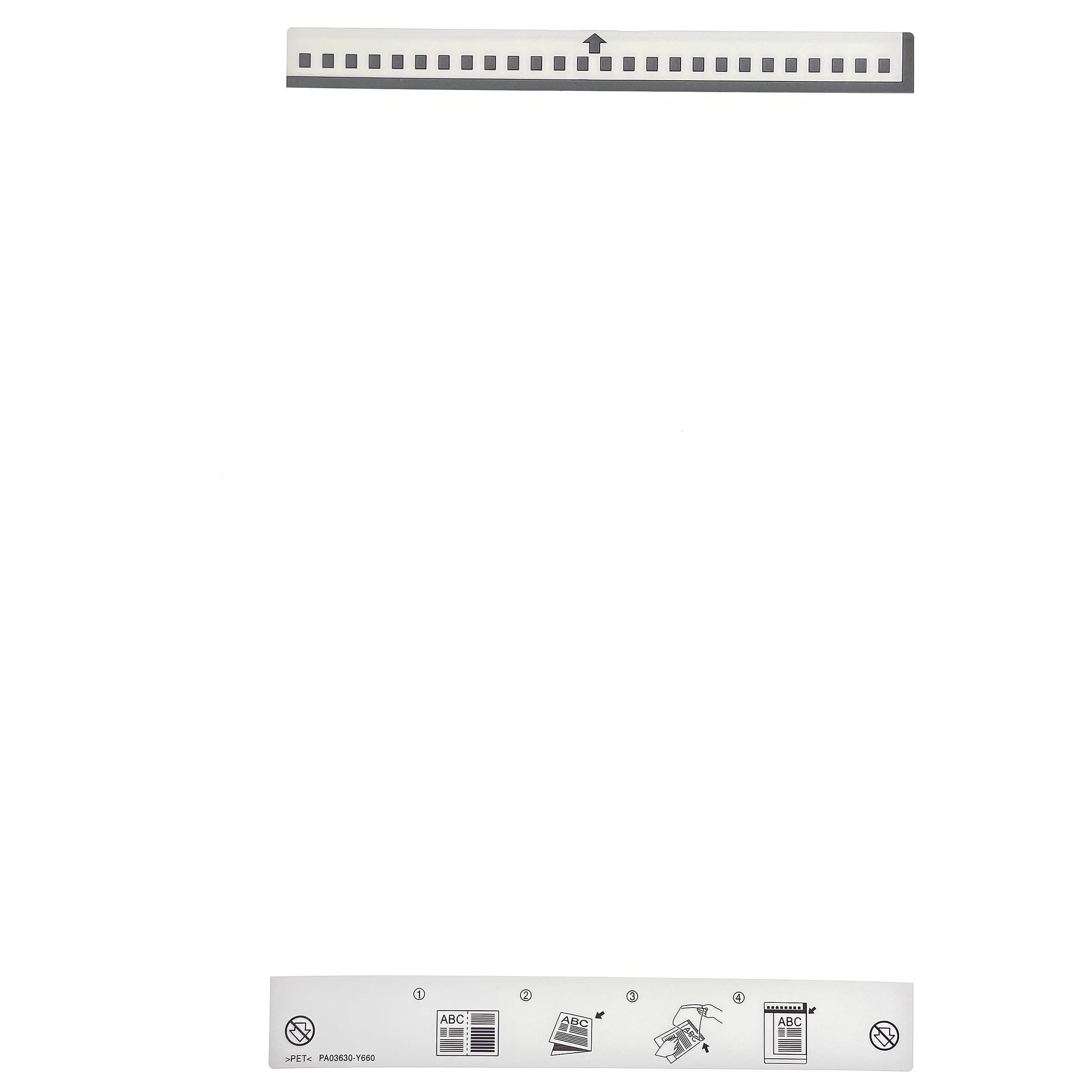 1 x PA03360-0013 Trägerblatt, kompatibel mit Fujitsu jedem A4-Scanner, Scan A3, B4, ungewöhnliche, schwache, gefaltete, gerissene Papierquittung Angebot bei HelloDeals