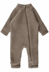 Mikk-line Walkoverall | Wollwalk Overall für Baby und Kleinkind | Schlafanzug Aus 95% Wolle - 100% Mulesingfrei Merinowolle | Ohne Füße 92 Melange Denver Angebot bei HelloDeals