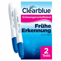 Clearblue Schwangerschaftstest Frühe Erkennung, Frühtest, Pregnancy Test, 2x Frühschwangerschaftstest/Schwangerschaftsfrühtest, über 99% zuverlässig, Schwangerschaft bestimmen, 25 mIU/ml Angebot bei HelloDeals