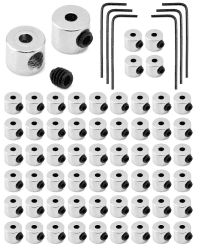 QWORK 60 Stück Pin Keeper Pin Rücken Anstecker Verschluss mit Schraubenschlüssel für Schmuck Brosche Namensschild (6 x 5 mm) Angebot bei HelloDeals