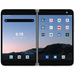 2020 Microsoft Surface Duo, 256GB, Gletscher (Generalüberholt) Angebot bei HelloDeals
