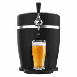 Cecotec Bierdispenser BeerFlow 5000, 60 W, Temperaturbereich von 3 bis 6°C, Kompatibel mit universellen Druckfässern 5L, LED-Temperaturanzeige, Tragegriff, Rutschfest","language_tag":"de_DE") Angebot bei HelloDeals