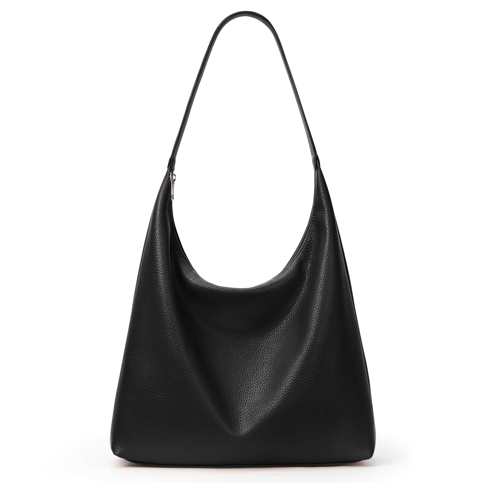 KALIDI Damen Shopper Handtasche Schultertasche PU Leder Tote Bag Vintage Hobo Tasche mit Reißverschluss Groß für Arbeit Schule Shopper Lässige täglich Schwarz Angebot bei HelloDeals