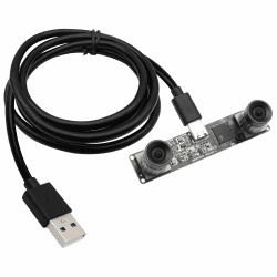 SVPRO Global Shutter USB Kamera mit M12 Dual Objektiv 1200P 60fps Industriekamera für Autos VR 3D Drucker,Robotik Kamera USB Plug in Kamera für Windows, Linux, Android, Mac OS Angebot bei HelloDeals