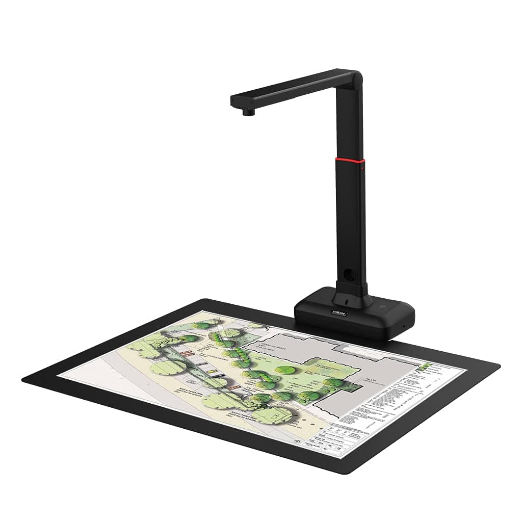 VIISAN S21 A2 Overhead Scanner | 23MP & 600dpi Dokumenten- & Buchscanner | Automatische Seitenkorrektur, OCR in 130+ Sprachen, LED-Licht, ideal für Archivierung, Schule & Büro Angebot bei HelloDeals