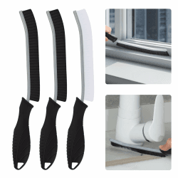 Reinigungsbürste - Spaltreinigungsbürste, Hartborsten Ecken Reinigungsbürste, Bad Bürste, Fugenbürste, Putz Utensilien für Küche, Toilette, Fahrzeug (3, Schwarzer) Schwarz 3 Angebot bei HelloDeals