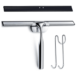 Love-KANKEI Duschabzieher Edelstahl Fensterabzieher Duschwischer mit Gummilippe, Inkl. 1 Ersatzlippe und 1 Haken 25cm Angebot bei HelloDeals