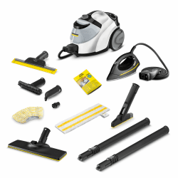 Kärcher Dampfreiniger SC 5 EasyFix Iron Select Bath Edition, Dampfdruck: max. 4,2 bar, Aufheizzeit: 180 s, Leistung: 2.250 W, Flächenleistung: 150 m², Tank: 1,5 l Angebot bei HelloDeals