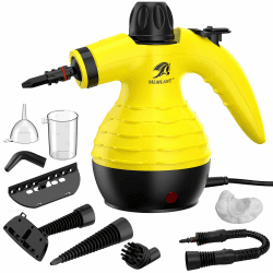 MLMLANT Handdampfreiniger, multifunktional für den Hausgebrauch, inklusive 9 Zubehörteilen, geeignet für Autositze, Küchen, Sofas und mehr. Yellow Angebot bei HelloDeals