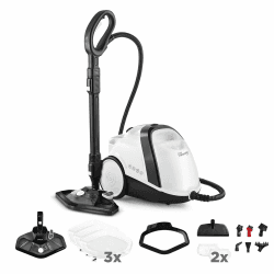 Polti Vaporetto Smart 120, Dampfreiniger mit Kessel, 4 bar Druck, maximale Leistung 1500 W, herausnehmbarer 2-Liter-Tank, Aufheizzeit 2 Minuten, 14 Zubehörteile inklusive, Weiß und Schwarz Angebot bei HelloDeals
