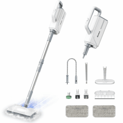 Multifunktionaler Dampfreiniger Ariceck FV07 – 99,9%* Desinfektion, Aufheizzeit 15 Sekunden, 250 ml Wassertank, für Hartböden und Teppiche Angebot bei HelloDeals