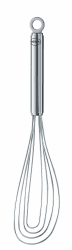 RÖSLE Tellerbesen, hochwertiger Rührbesen für geringe Mengen in flachen Gefäßen, Edelstahl 18/10, spülmaschinengeeignet, 27 cm, Silberfarben Angebot bei HelloDeals