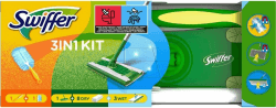 Swiffer Bodenwischer & Staubmagnet Kombi-Starter-Set, 1 Wischer + 8 Trockene- & 3 Feuchte Bodentücher + 1 Griff & 1 Staubtuch, Komplettlösung für Boden & Oberflächen Starterset (Stab + 8xWet+ 3xDry + Griff + 1xTuch) Angebot bei HelloDeals
