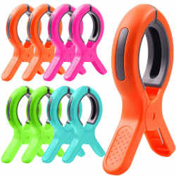 8 Stück Handtuchklammern für Strandliegen, Strandtuchklammern Groß, Winddichte Strandtuch Klammern, Handtuchclips für Strandliegen, Handtuch Klammern für Kleidung, Sonnenliegen, Badetuch, Esstisch Angebot bei HelloDeals